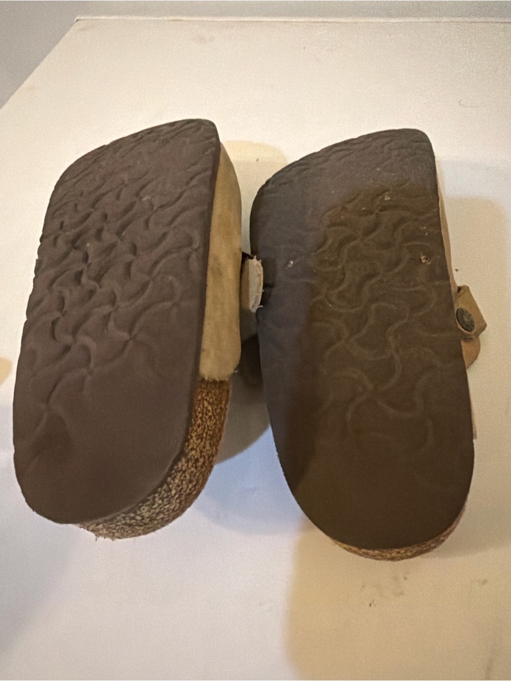 Birkenstocks tan leather women muler Leather clog sz 9 - Picture 5 of 5